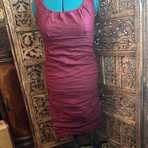 Eileen Fisher Burgundy Steel Dress